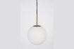 Miniature Suspension en verre blanc Orion 25 cm 9