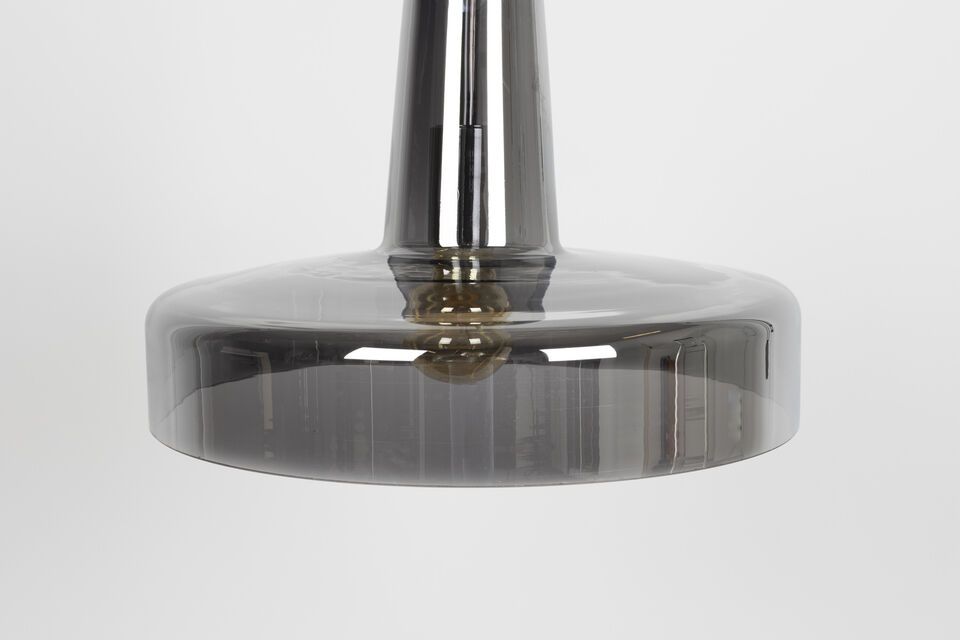 Suspension en verre gris Anshin - 8