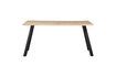 Miniature Table 160x90 en chêne massif beige avec pieds carré Tablo 2