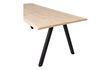 Miniature Table 160x90 en chêne massif beige avec pieds carré Tablo 3