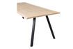 Miniature Table 160x90 en chêne massif beige avec pieds carré Tablo 4