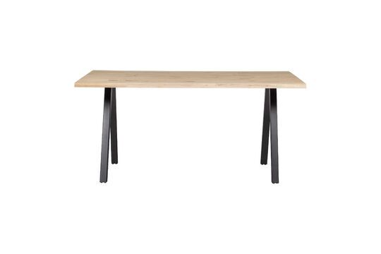 Table 160x90 en chêne massif beige avec pieds carré Tablo Détouré