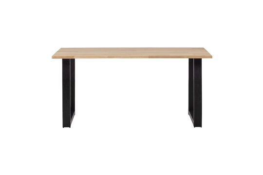 Table 180x90 en chêne massif beige avec pieds en forme de U Tablo Détouré