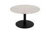 Miniature Table basse en acier argent Snow Brushed 1