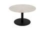 Miniature Table basse en acier argent Snow Brushed Détouré