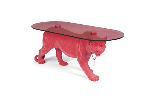 Table basse en aluminium rose Dope As Hell