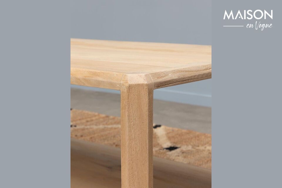 Découvrez la simplicité élégante avec notre table basse en bois de manguier