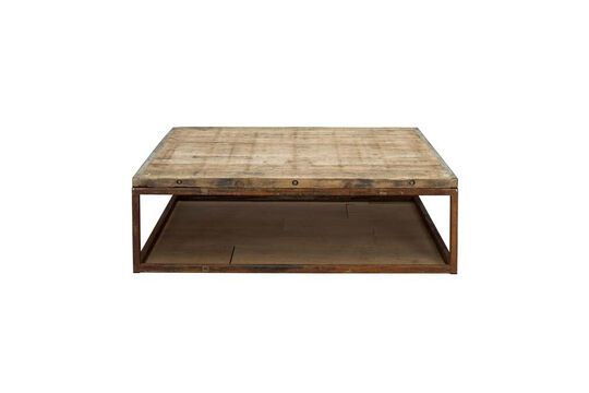 Table basse en bois foncé Briquetterie Détouré