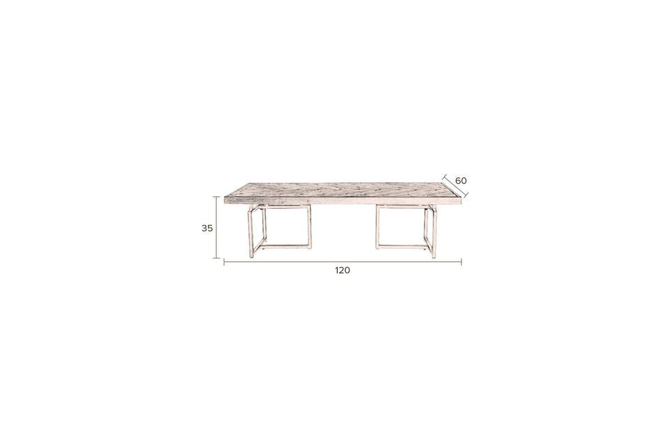 Les dimensions généreuses de 120 cm de longueur