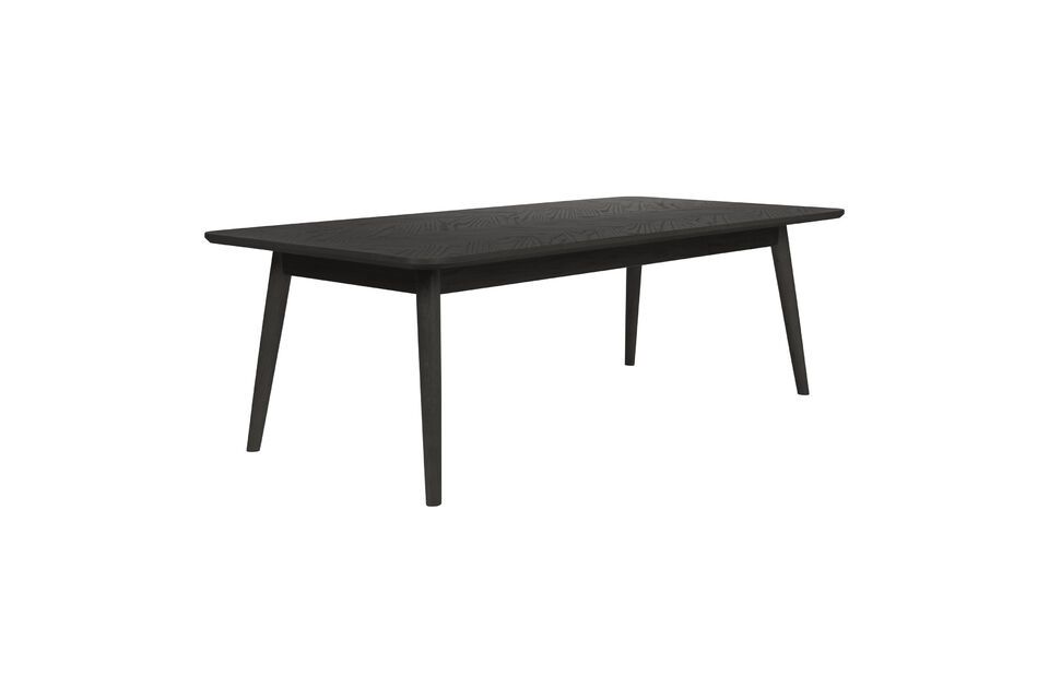 Table basse en bois noir Fabio White Label