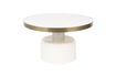 Miniature Table basse en fer blanc Glam 1