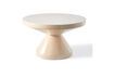 Miniature Table basse en fibre de verre beige Zig zag 1