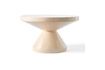 Miniature Table basse en fibre de verre beige Zig zag 6