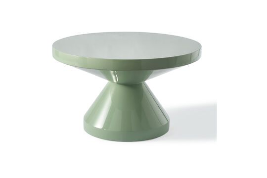 Table basse en fibre de verre vert olive Zig zag Détouré