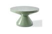 Miniature Table basse en fibre de verre vert olive Zig zag 1