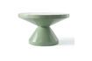 Miniature Table basse en fibre de verre vert olive Zig zag 4