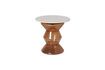 Miniature Table basse en marbre blanc et marron Gaya 3