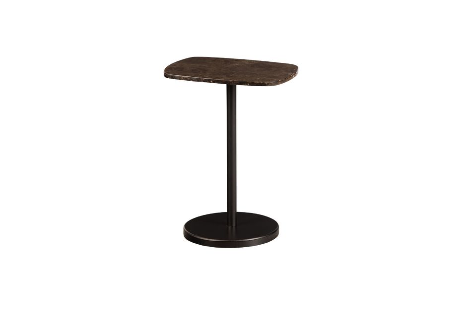 Table Basse En Marbre Marron Fola Woood 53cm Maison En Vogue 9811