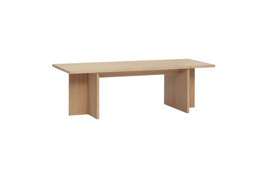 Table basse en placage de chêne clair Split