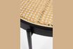 Miniature Table basse en rotin noir Spike 6