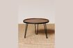 Miniature Table basse en teck marron Noir 1