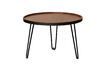 Miniature Table basse en teck marron Noir 5