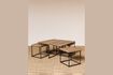 Miniature Table basse en teck marron Pocket 6