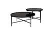 Miniature Table basse en verre noir Lily 1