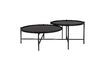 Miniature Table basse en verre noir Lily 6