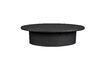 Miniature Table basse ovale en bois noir Winston 1