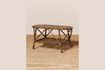 Miniature Table basse ovale en rotin marron Veracruz 1