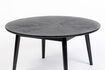 Miniature Table basse ronde en bois noir Fabio 5