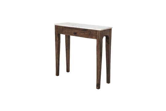 Table console en marbre marron Hauge