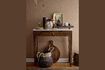 Miniature Table console en marbre marron Hauge 3