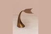 Miniature Table d'appoint en aluminium cuivre Poisson 3