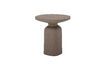 Miniature Table d'appoint en aluminium marron Millan 1