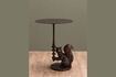 Miniature Table d'appoint en aluminium marron Nutkin 1