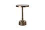 Miniature Table d'appoint en aluminium plaqué laiton antique Mace Détouré