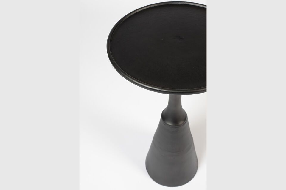 Table d'appoint en aluminum noir Noah - 8