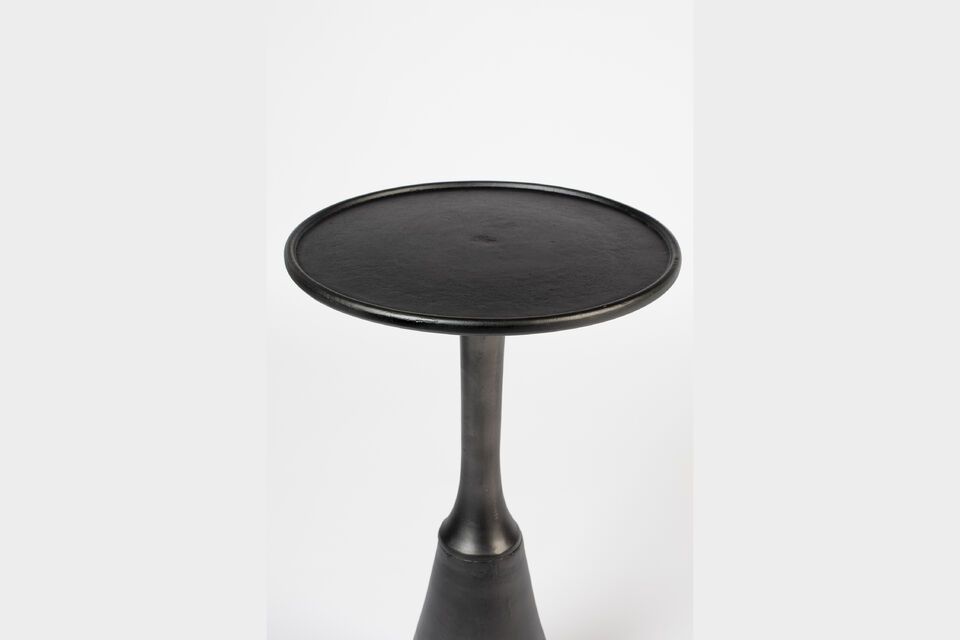 Table d'appoint en aluminum noir Noah - 9