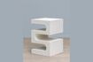 Miniature Table d'appoint en bois blanc Salvador 3