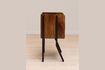 Miniature Table d'appoint en bois foncé Flow 3