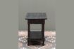 Miniature Table d'appoint en bois noir Charlotte 3