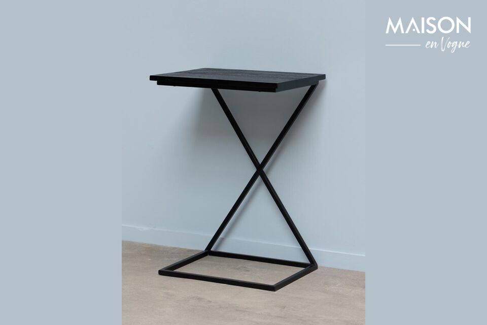 Table d'appoint en bois noir X Chehoma