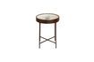 Miniature Table d'appoint en cuir marron Boussole 3