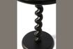 Miniature Table d'appoint en fonte d'aluminium noir Twister 4