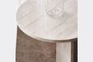 Miniature Table d'appoint en marbre beige Marb 3