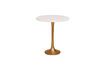 Miniature Table d'appoint en marbre blanc et or Tulipa 3