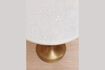 Miniature Table d'appoint en marbre blanc et or Tulipa 5