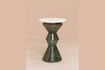 Miniature Table d'appoint en marbre blanc et vert Gaya 1